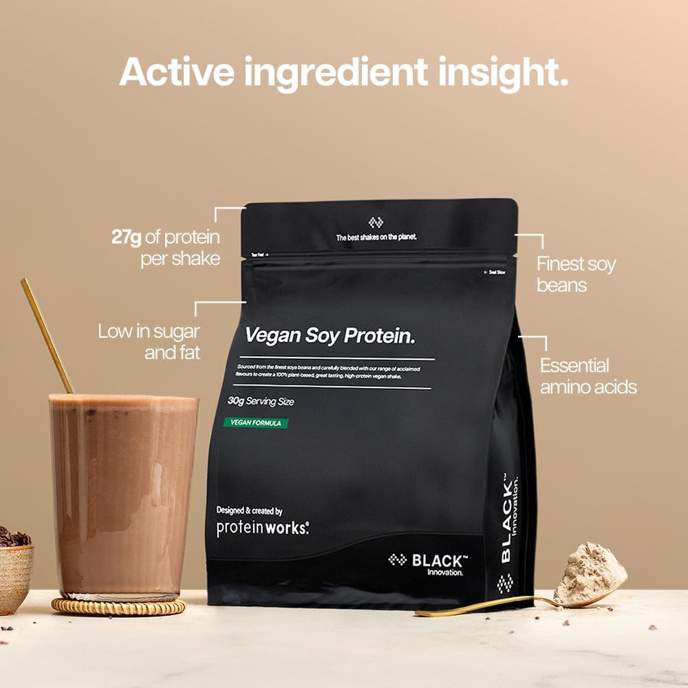 Thumbnail 2 de THE PROTEIN WORKS POWSOYCHO1KG Vegan Soy Protein Isolate, Chocolate Silk, 1kg