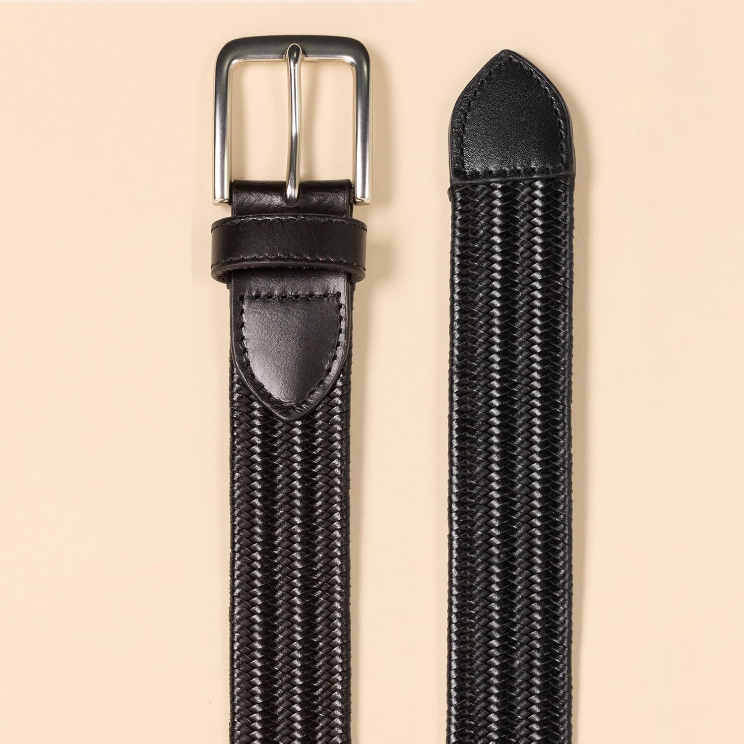 Thumbnail 1 de Amazon Essentials Men’s Tubular Stretch Weave Belt (1.25-inch wide)
