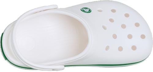 Thumbnail 5 de Crocs Unisex Kids Clog, Crocband Clog T in White/Green Ivy (UK Child 10)