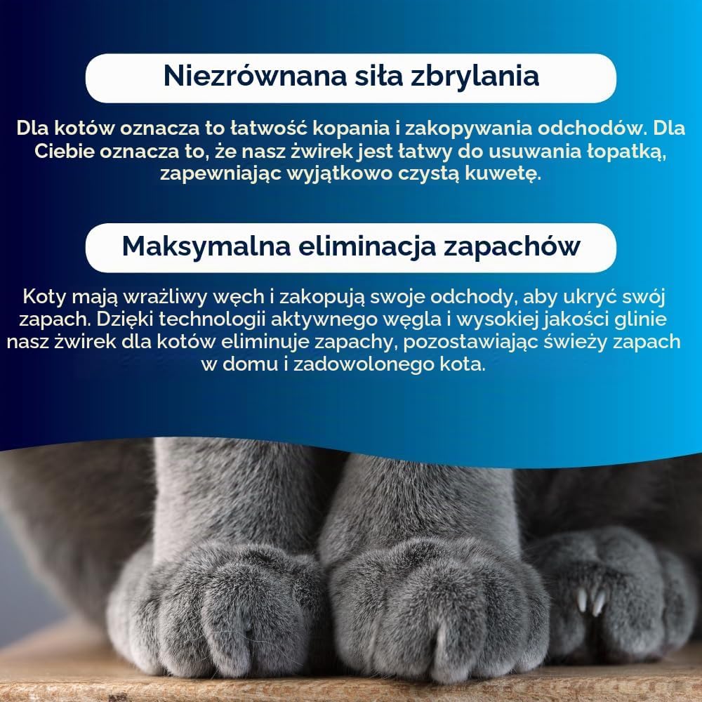 Detalle de Ever Clean Fast Acting Odour Control, zbrylający żwirek dla kota 10 l