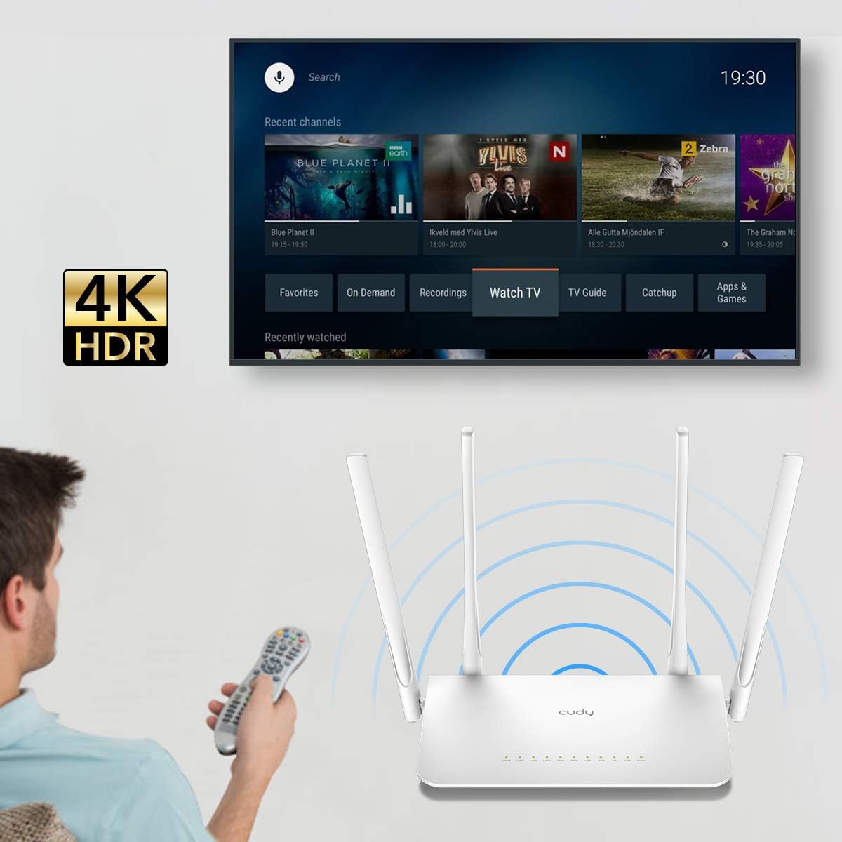 Thumbnail 6 de Cudy WR1300 router Wi-Fi dual band AC1200
