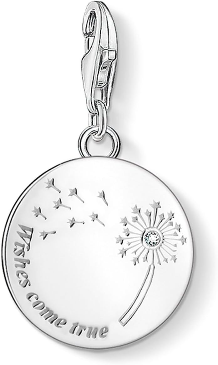 Detalle de Thomas Sabo Charm Club 0884-001-12 breloque trèfle en argent sterling 925
