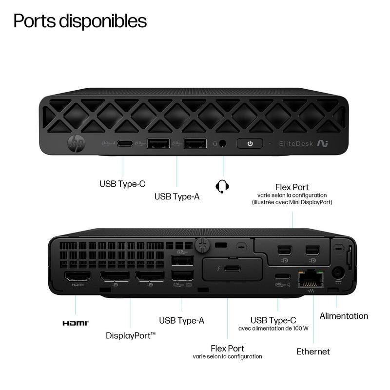 Detalle 2 de HP EliteDesk 8 Mini G1a: potencia compacta para productividad