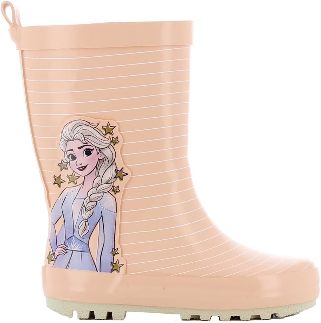 Detalle de Leomil Frozen regenlaarzen voor kinderen met Elsa-design