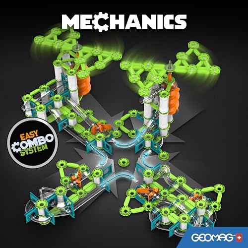 Detalle 2 de Geomag Mechanics Gravity Loops & Turns — 130 piezas 🧩