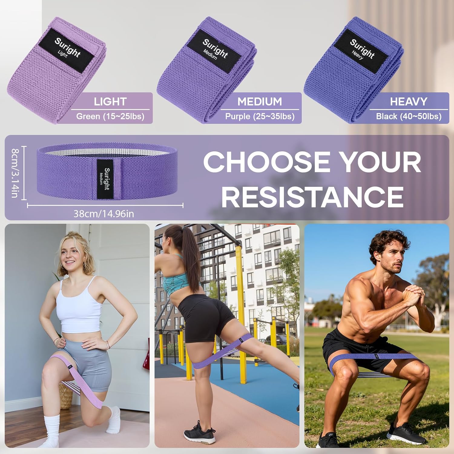 Thumbnail 2 de Suright Resistance Bands 3-Pack