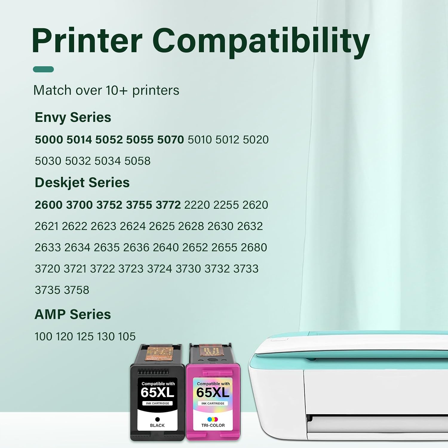 Detalle 2 de Cool Toner ink 65 65XL black and color combo pack Remanufactured Ink Cartridges