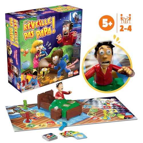 Detalle de Goliath Réveille Pas Papa – Jeu de société drôle pour enfants (à partir de 4 ans)