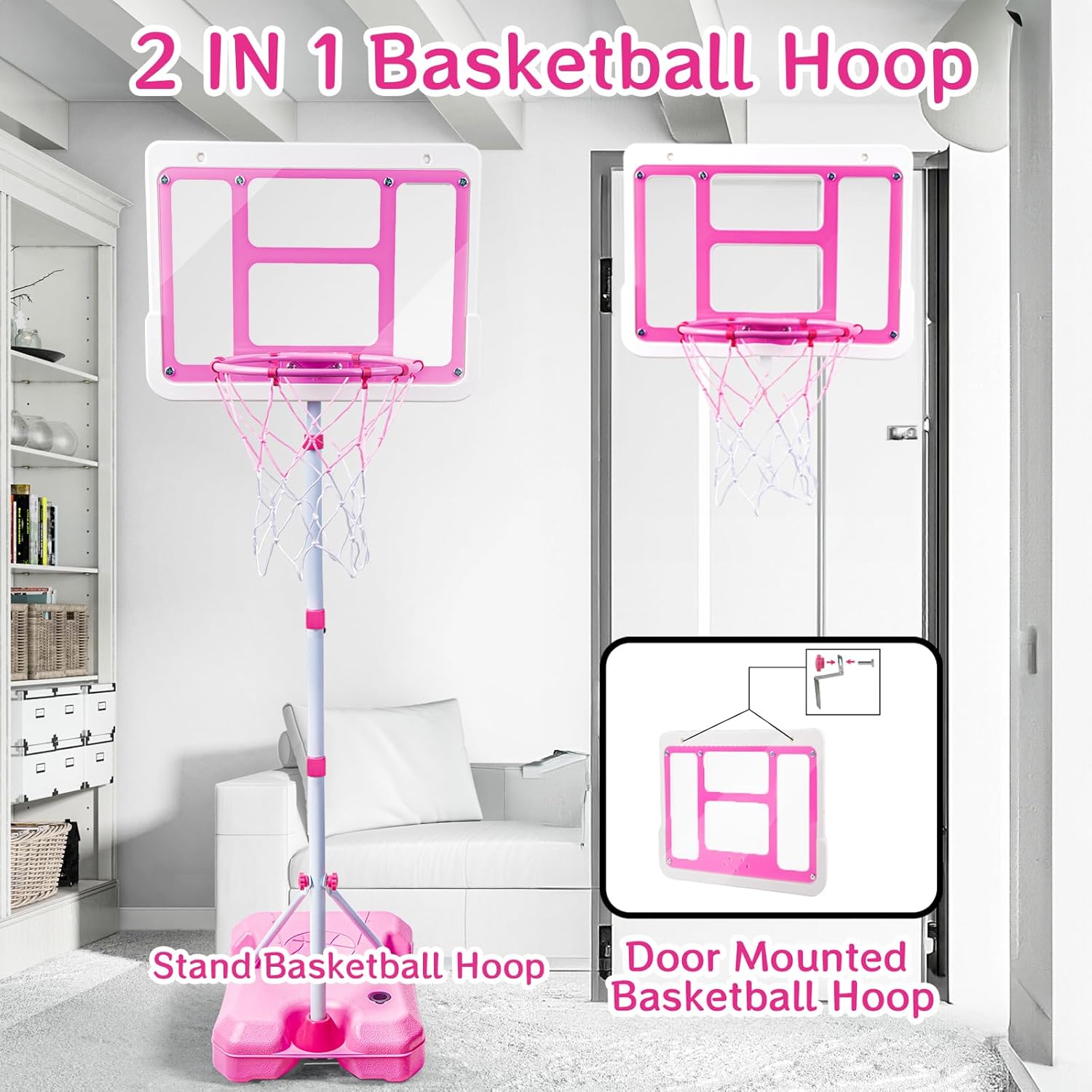 Thumbnail 3 de Kids Basketball Hoop 3.5FT-6.2FT