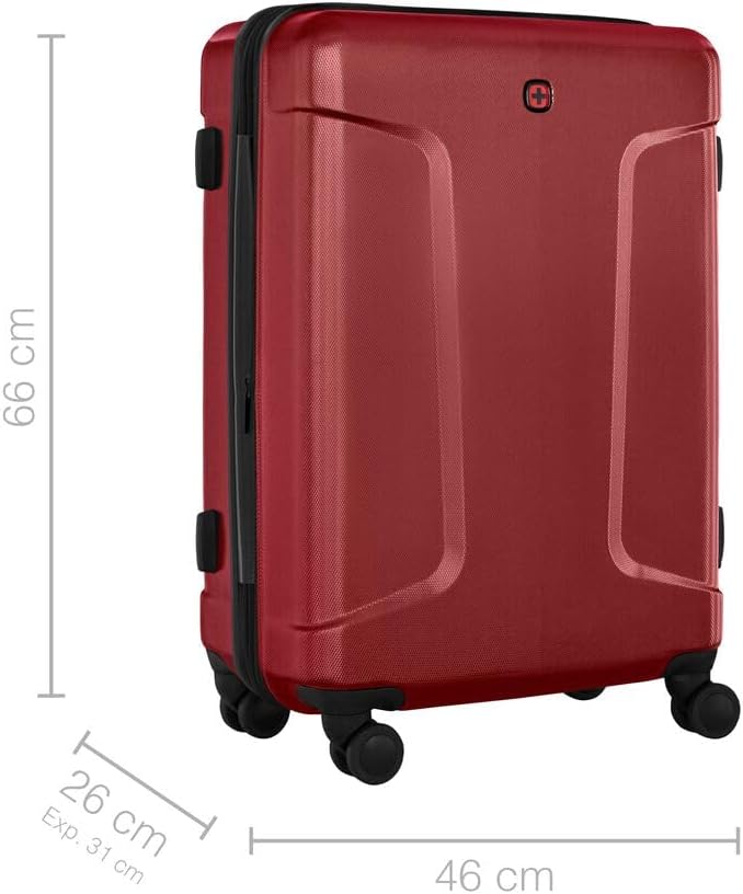 Detalle 2 de WENGER Legacy Valigia Rigida con 4 Ruote: robusta, espandibile e sicura per viaggi quotidiani