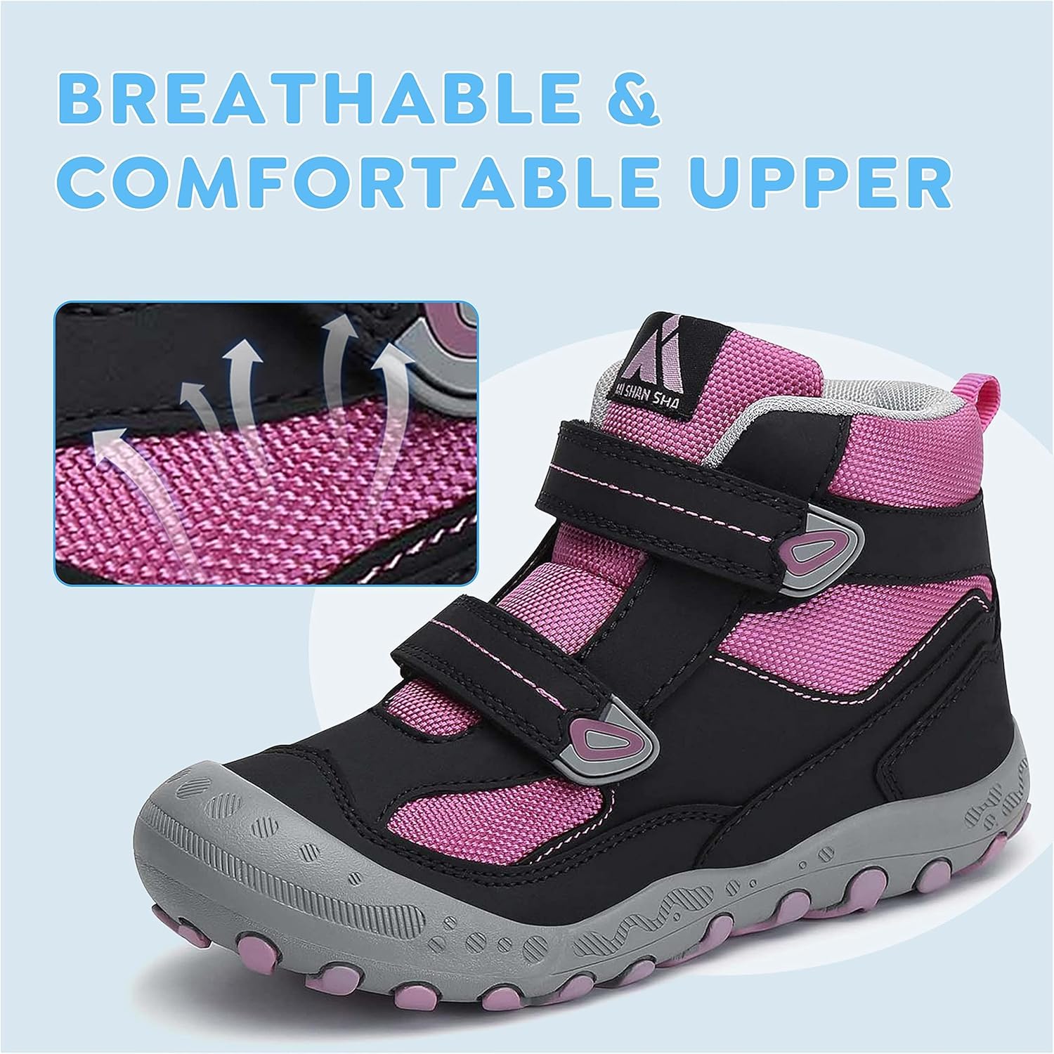 Thumbnail 1 de Mishansha Kinder-Wanderschuhe rutschfest – leichte Trekking-Wanderstiefel für Jungen & Mädchen (Gr. 24–38)