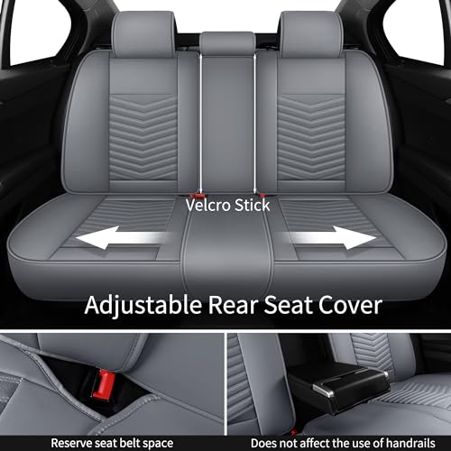 Detalle 2 de HChengkikz Style1 5-Piece Car Seat Covers, Grey