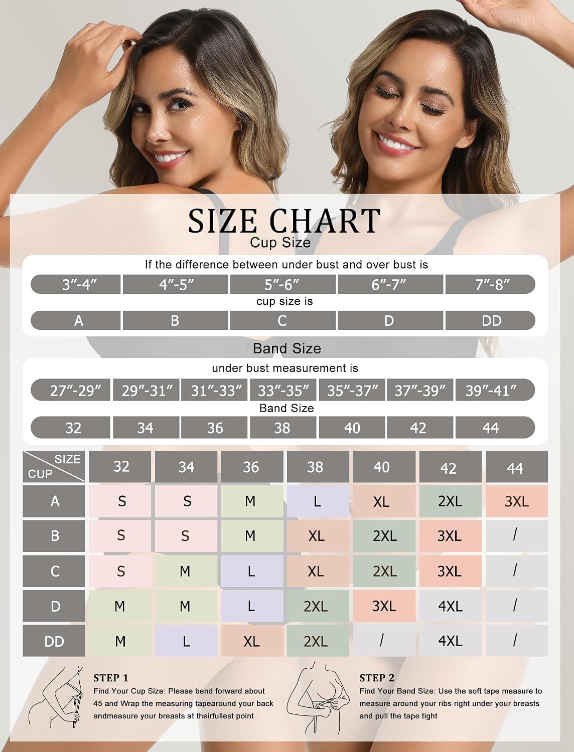 Detalle de Vtelor Non-Wired Bras for Women: Seamless, Wireless Push-Up Comfort