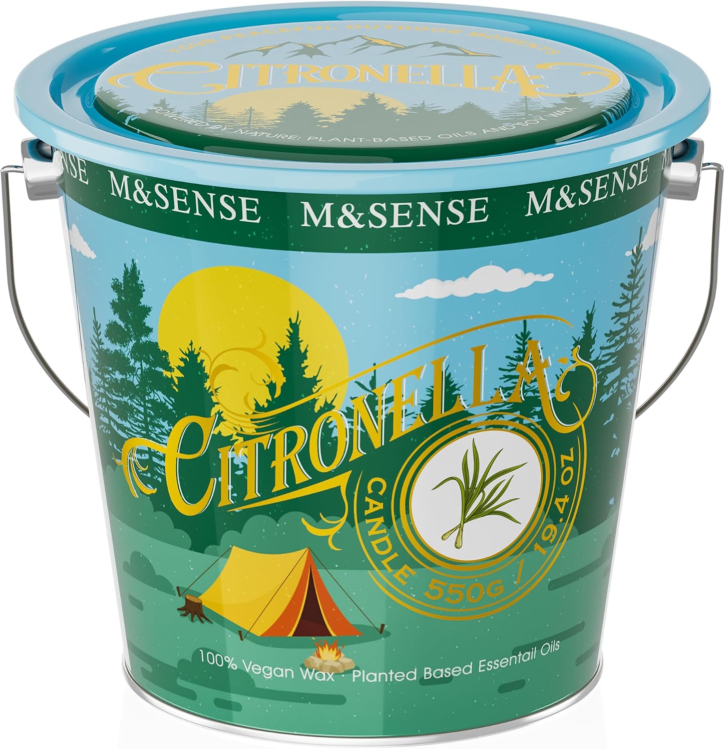 Detalle de M&SENSE Citronella Scented Candle 1049g