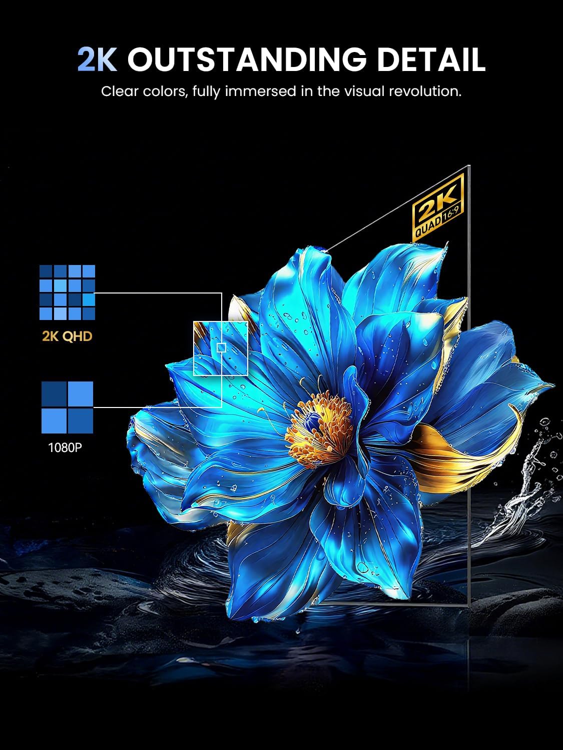 Detalle 2 de UPERFECT 24.5” 2K 165Hz Portable Monitor review: a practical high‑refresh travel screen