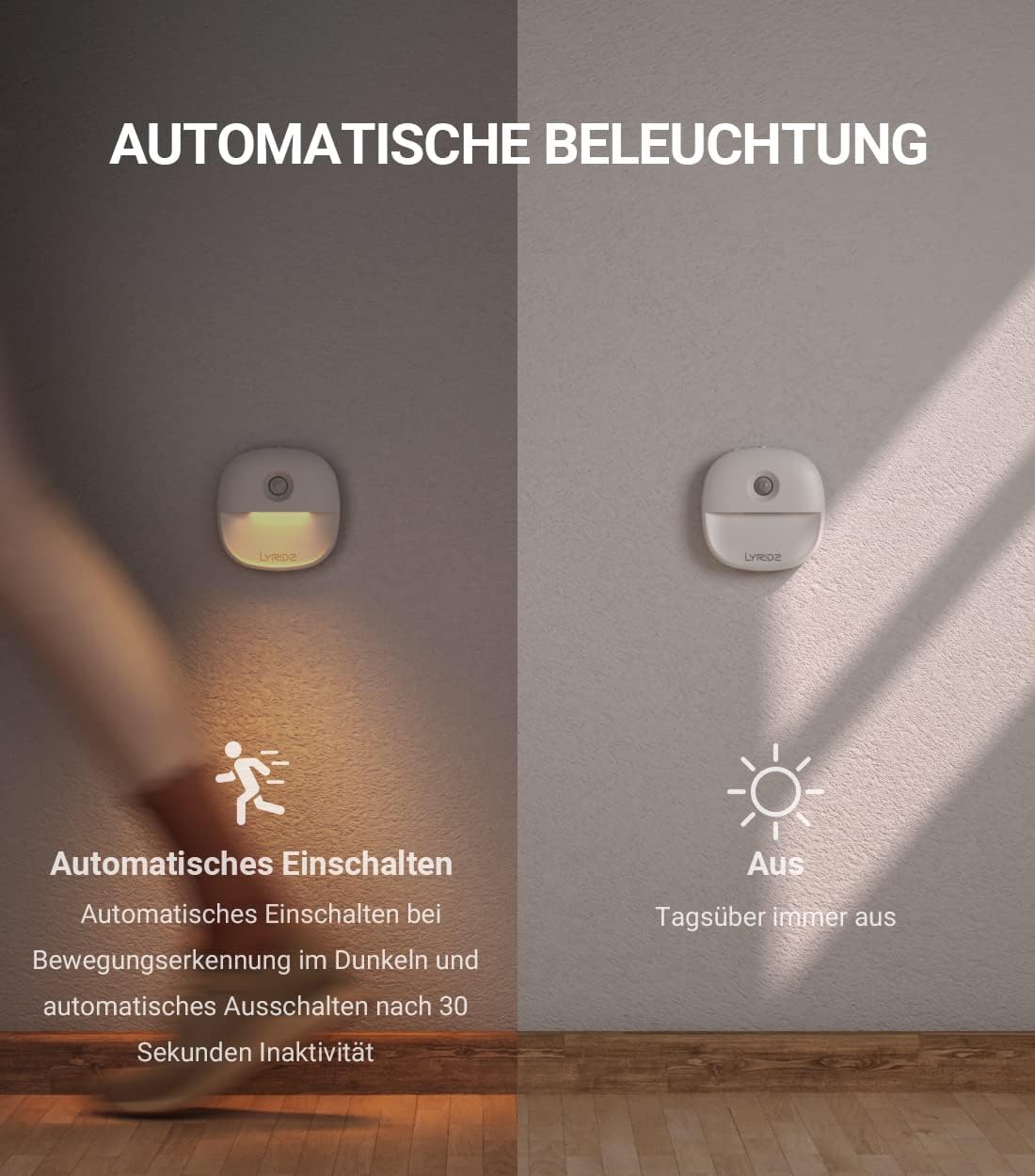 Thumbnail 2 de Lyridz Nachtlicht 3 Stück dimmbar