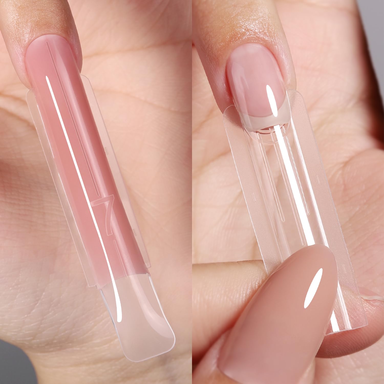 Thumbnail 4 de YOKEFELLOW Dual Nail Forms Sandwich Nagel-Formen (240 Stück, transparent) für Polygel & Gel-Nagelverlängerung