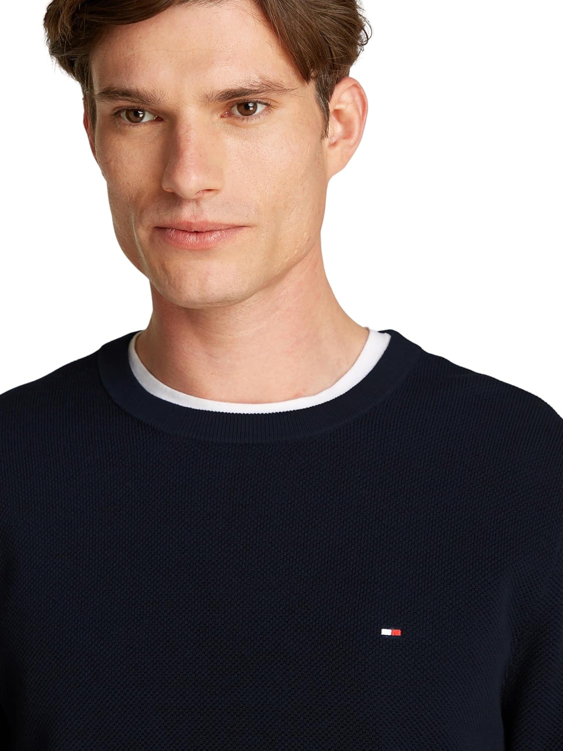 Thumbnail 2 de Tommy Hilfiger Uomo Pullover Essential Structure Crew Neck Regular Fit