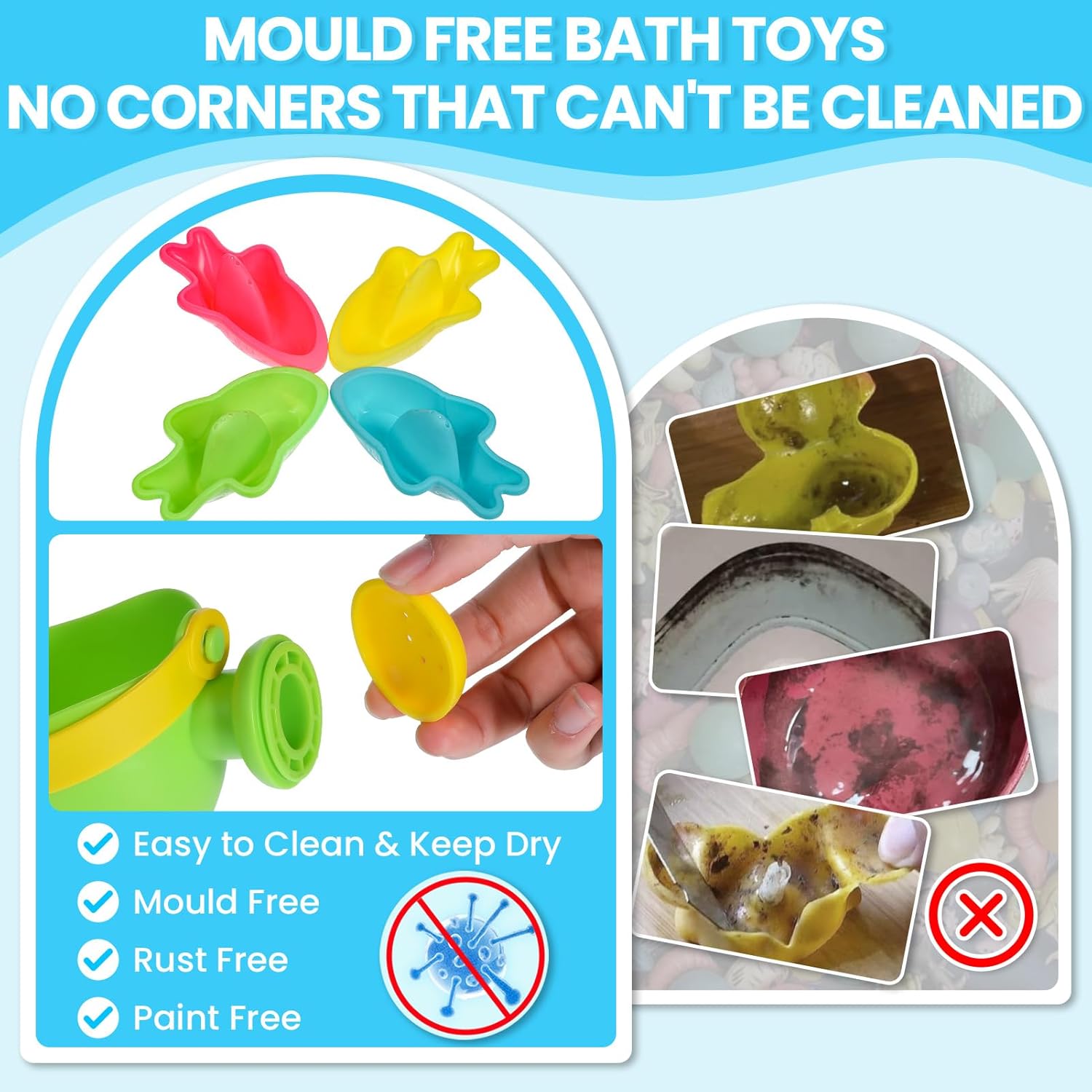 Thumbnail 1 de Baby Bath Toys 10PCS Set for 1–4 Year Olds