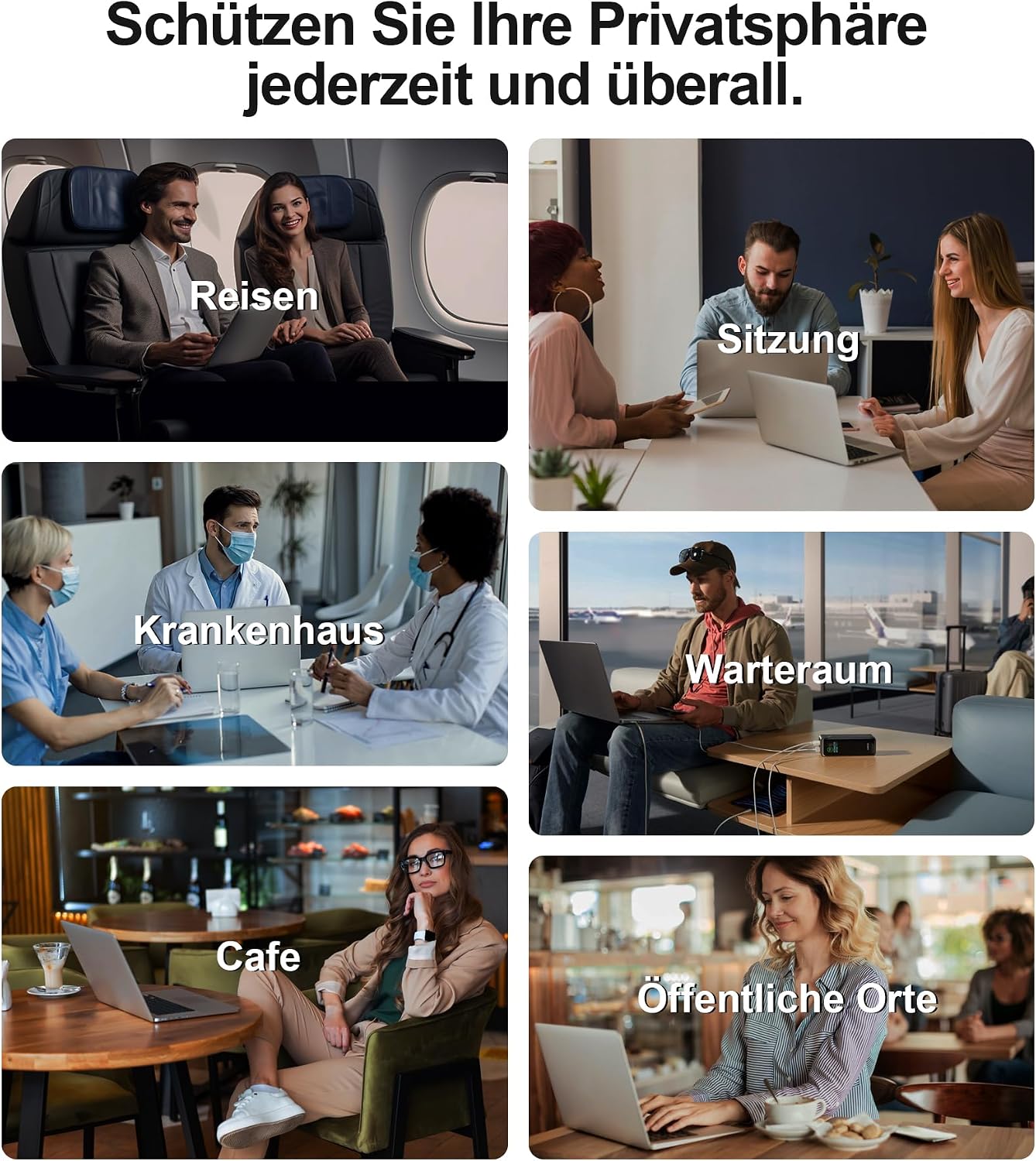 Thumbnail 6 de MacBook Air 13,6 Zoll STARY 360° Blickschutzfolie