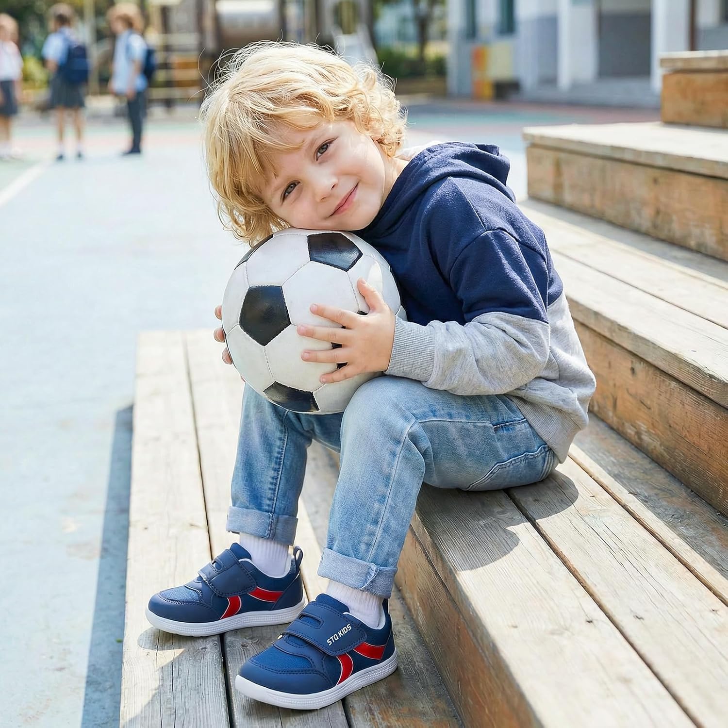 Detalle 2 de Toddler Wide Toe Box Barefoot Shoes for Boys & Girls (Zero Drop, Non-Slip) Kids Sneakers
