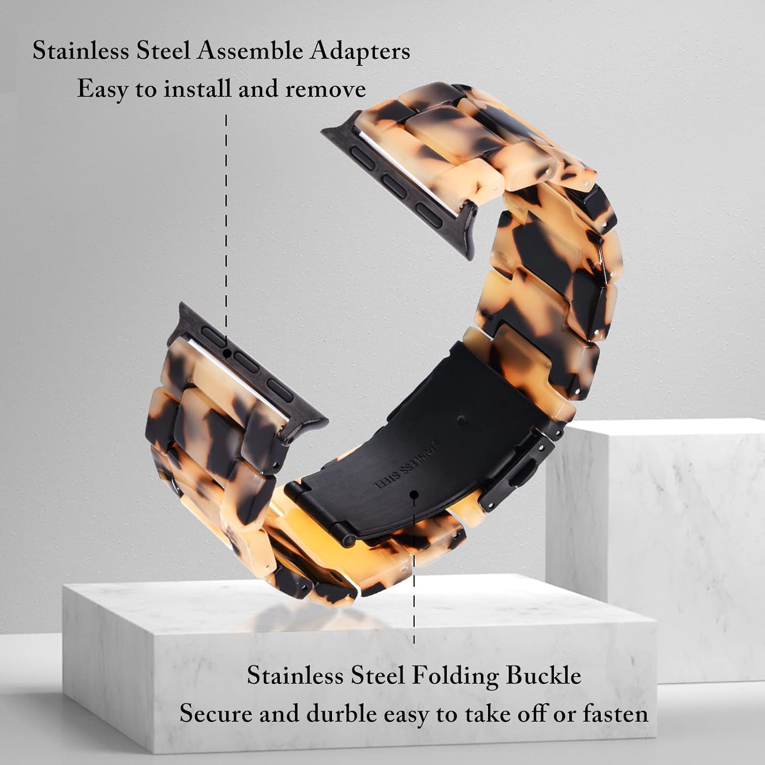 Thumbnail 5 de V.R.HOPE Modern Resin Strap 40mm lightweight