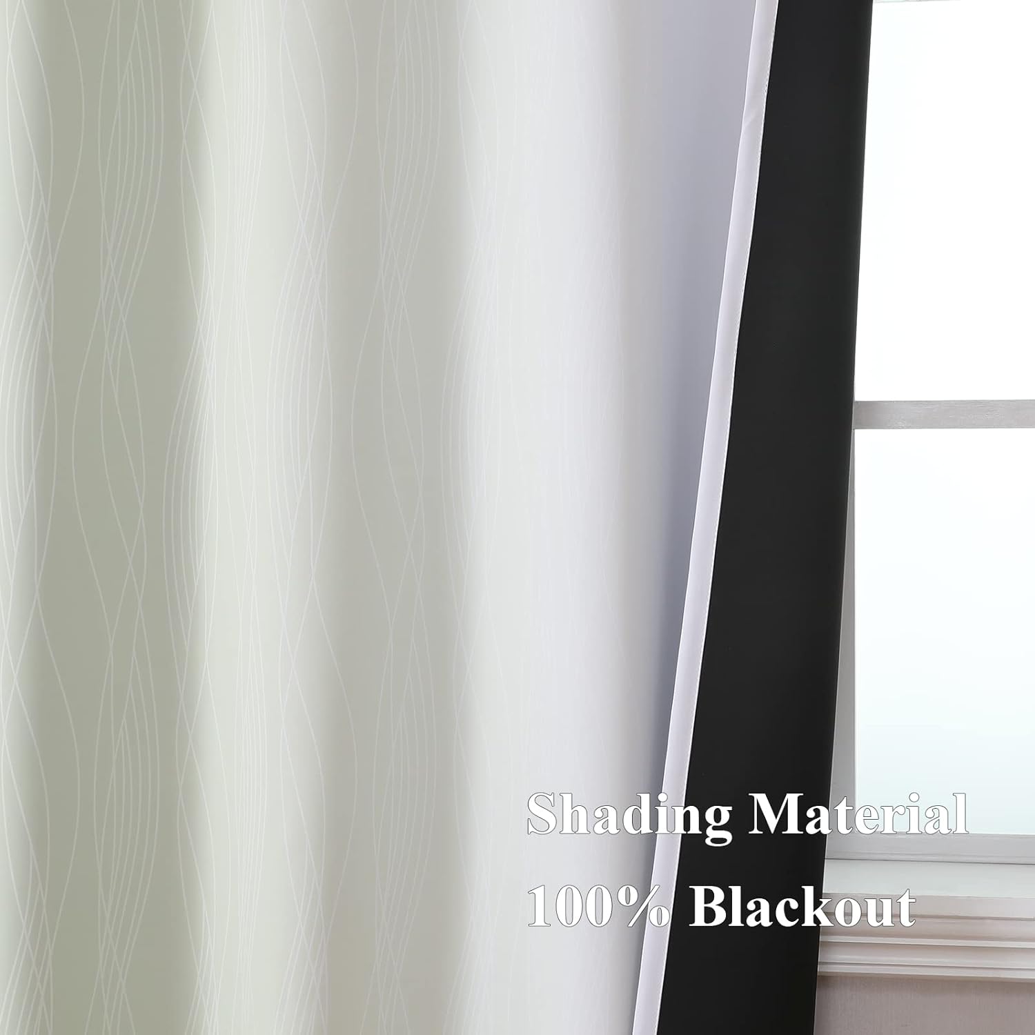 Detalle de Estelar Textiler Blackout Curtains, 52 x 84 Inches