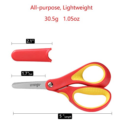 Detalle de LIVINGO Kids Scissors 3 Pack, 5" Blunt Safety School Craft