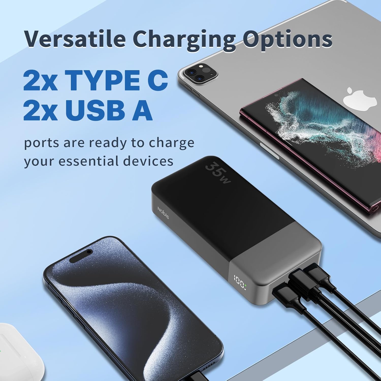 Thumbnail 3 de NOBIS Power Bank 20000mAh ricarica rapida 35W