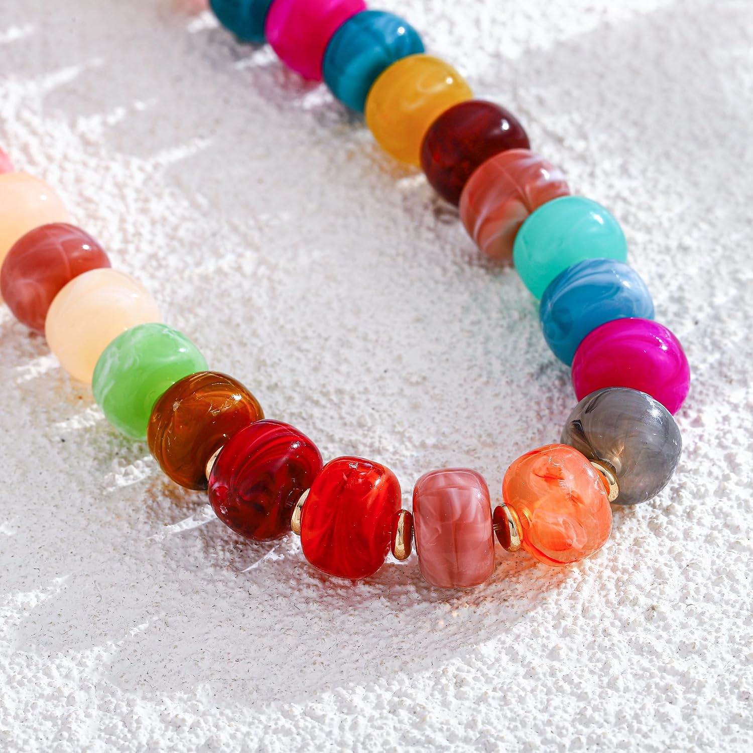Thumbnail 4 de LILIE&WHITE Resin Chunky Beaded Necklace (Handmade Statement Jewelry)