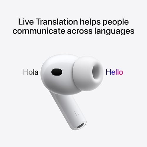 Detalle de Apple AirPods Pro 3 Wireless Earbuds with Active Noise Cancellation and Live Translation