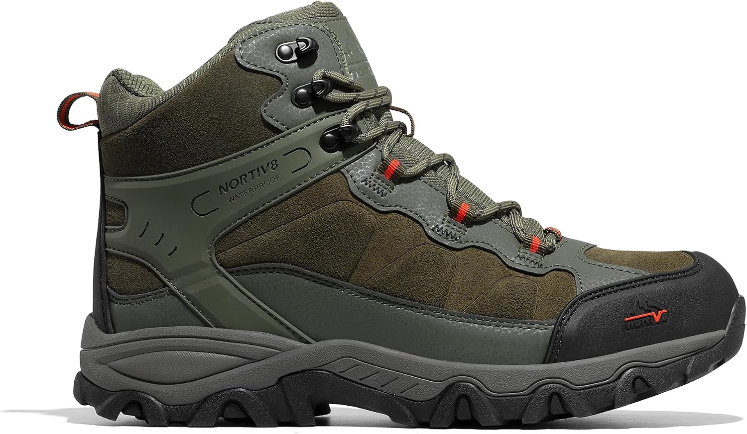 Detalle de NORTIV 8 Js19005m Men's Waterproof Lightweight Suede Hiking Boots