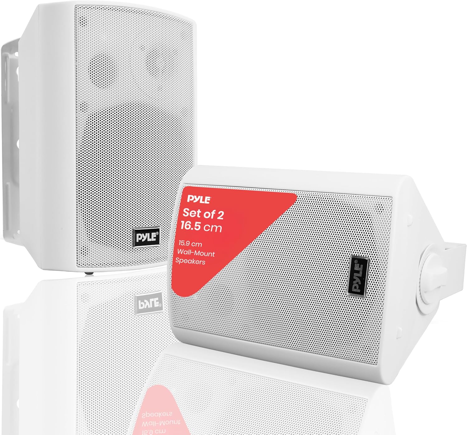 Detalle de Pyle Outdoor Bluetooth Speakers, Weatherproof Wall-Mounted dual pair for Patio and Deck
