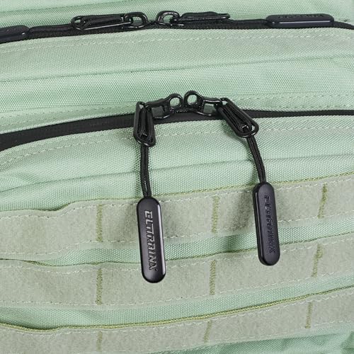 Detalle de Mochila Táctica 25L Repelente al Agua – Oxford 1000D, Cabina Avión y Viaje, Kiwi (ELITRAINX)