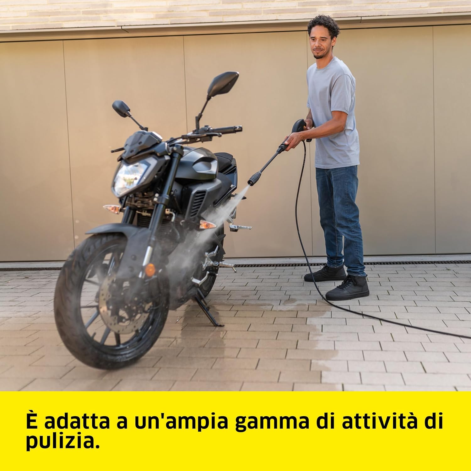 Detalle de Kärcher idropulitrice K 3 FJ Home: pulizia versatile per casa e giardino