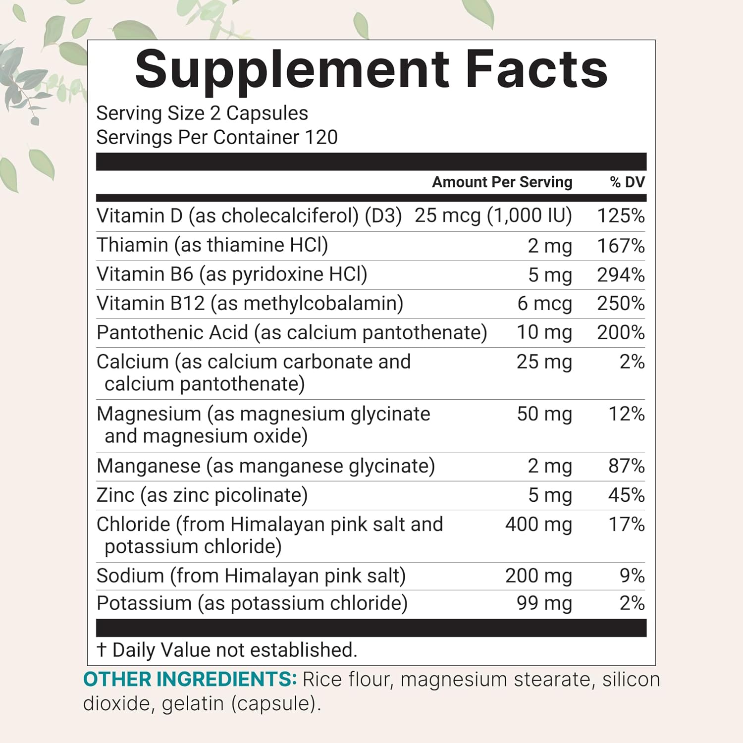 Detalle 2 de Micro Ingredients Electrolyte Capsules, 240 Count