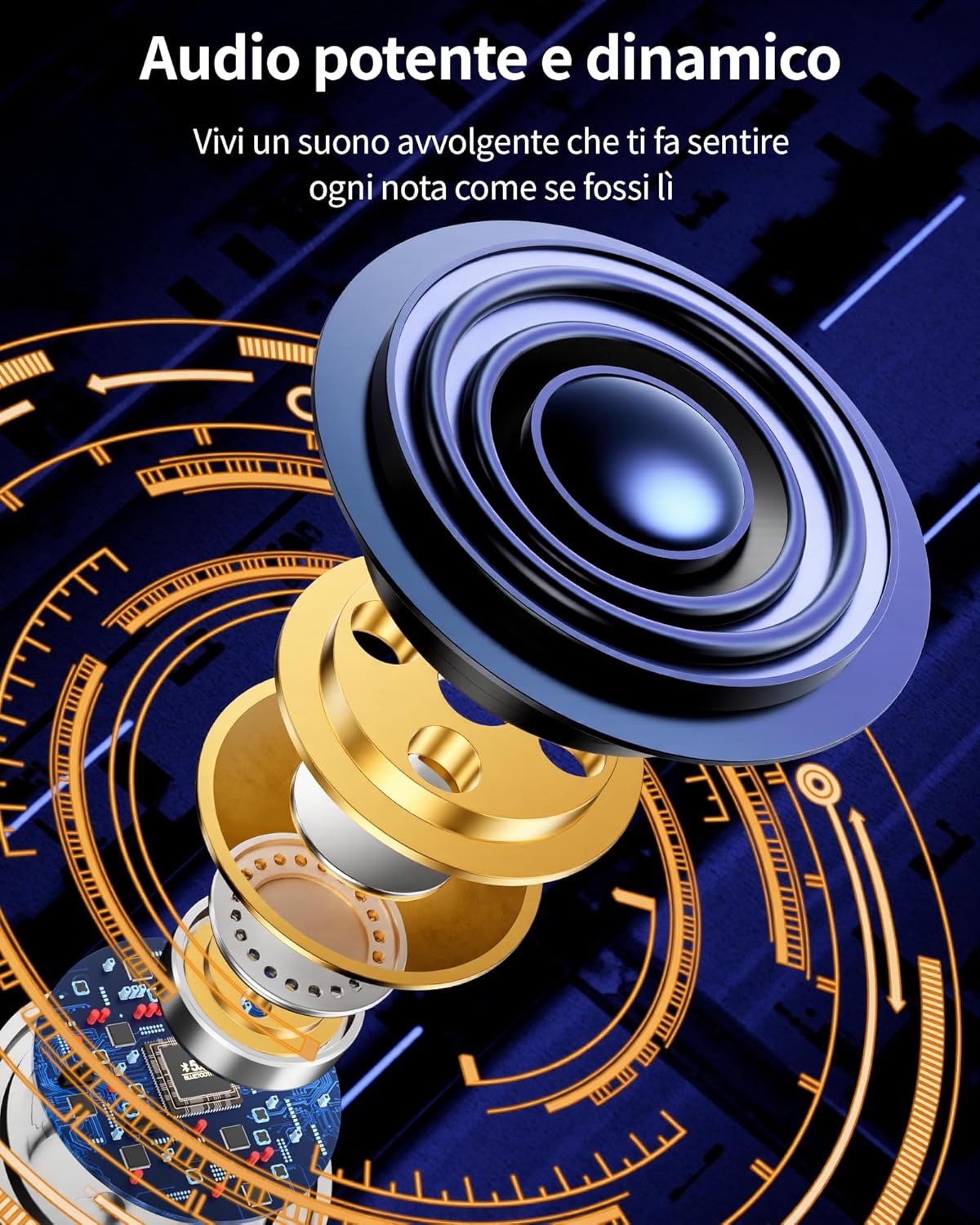 Thumbnail 5 de ECLVOX Cuffie Bluetooth Sport 5.3 80 ore