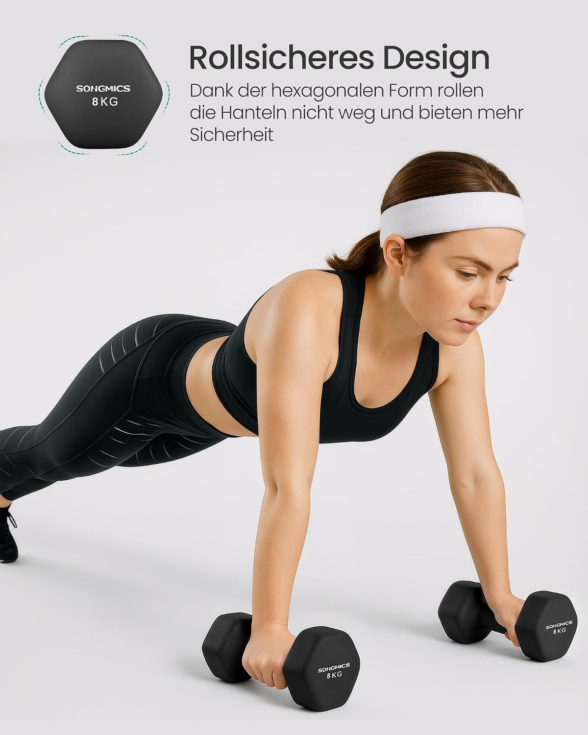 Thumbnail 6 de SONGMICS Kurzhanteln 2er Set Hexagon Neopren Beschichtung – Sicherheit, Komfort und Effektives Training