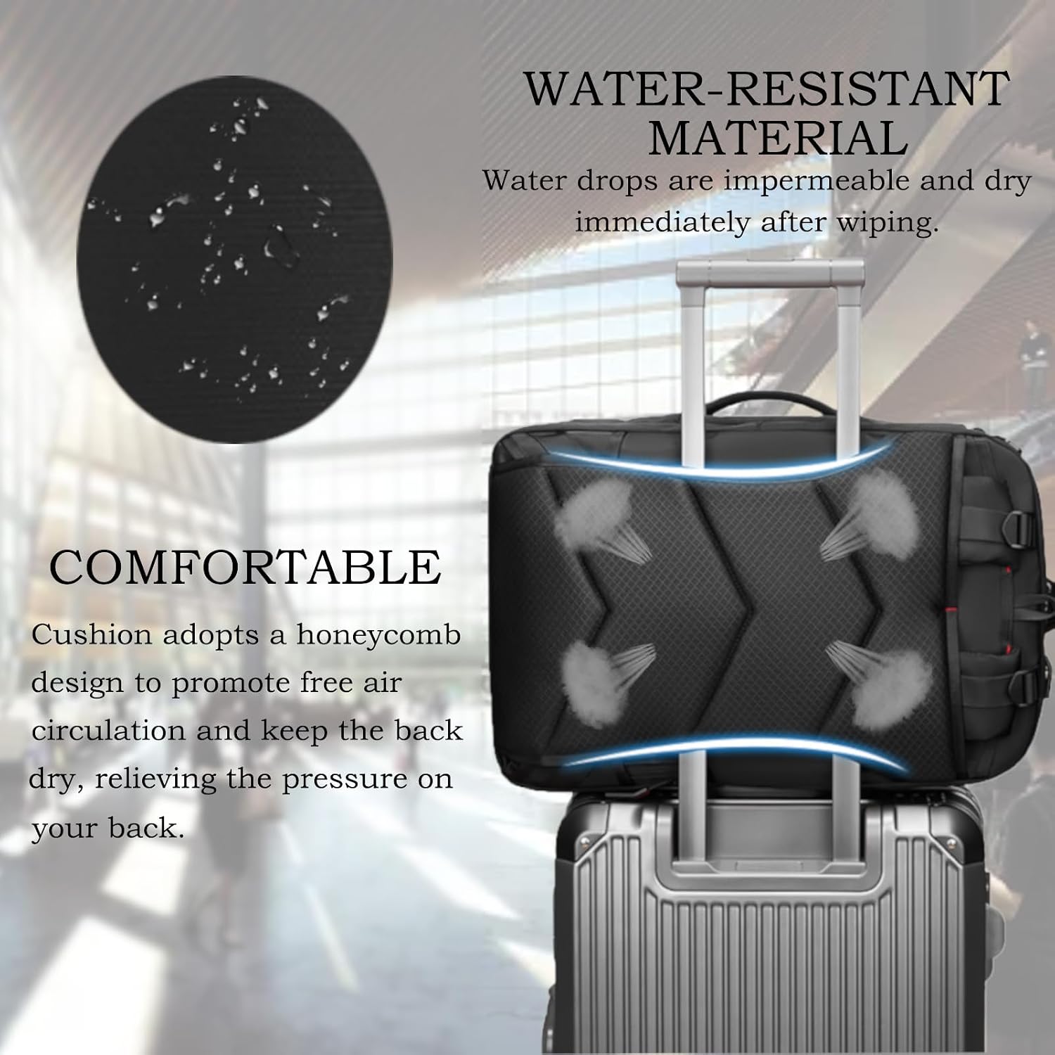 Detalle 2 de Sea choice sac à dos de voyage ordinateur 15,6" et iPad 12,9" (environ 33 L)