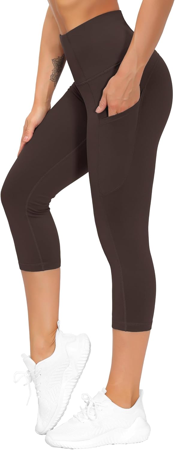 Thumbnail 6 de THE GYM PEOPLE Thick High Waist Capris Yoga Pants with Pockets