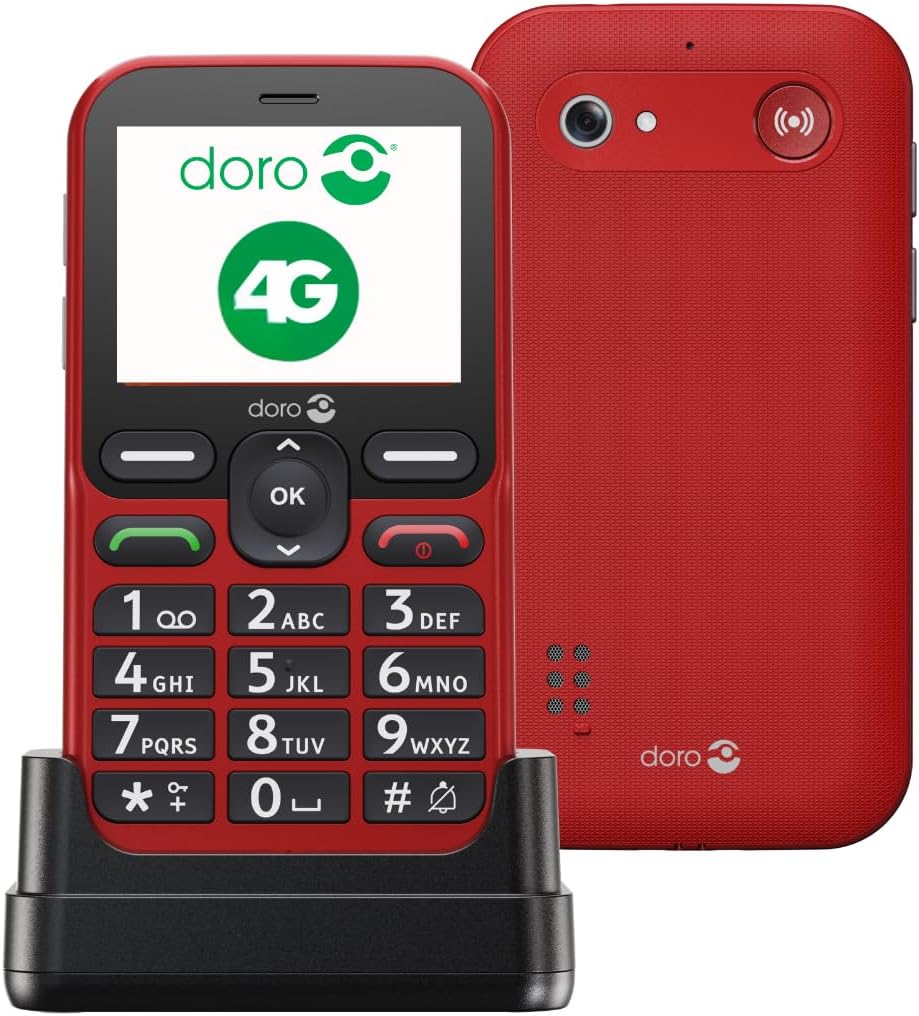 Detalle de Doro Leva L10 — Téléphone Portable Senior 4G, Grand Écran et Assistance SOS