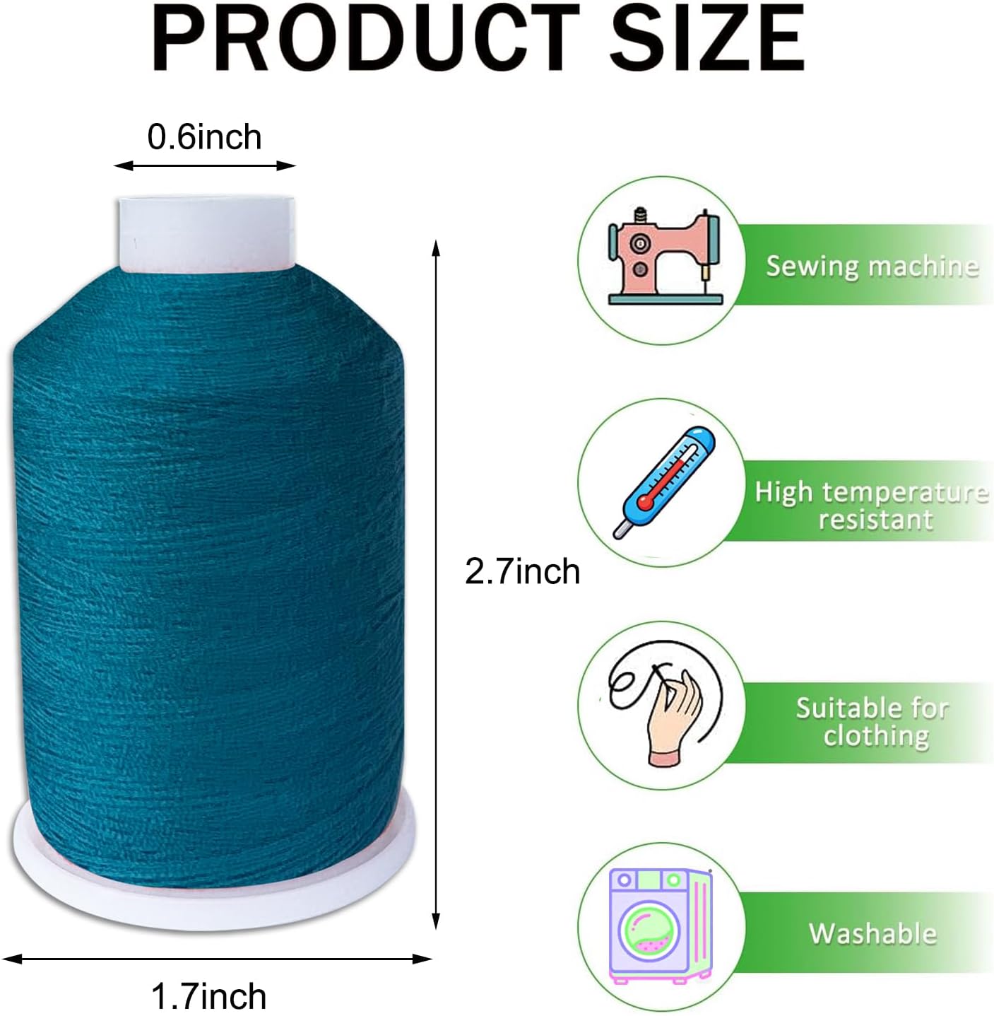 Detalle 2 de MOYYON Polyester Sewing Thread