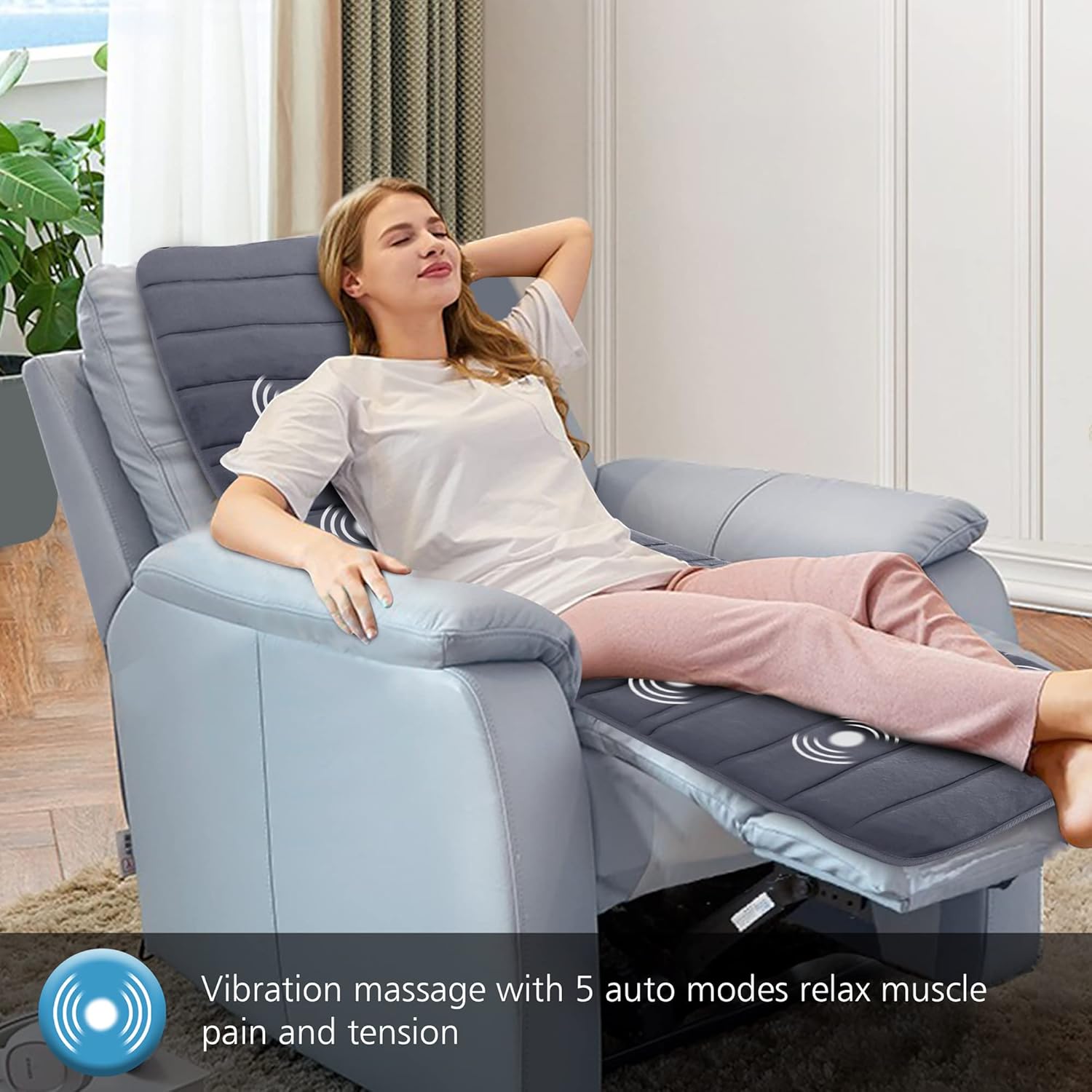 Detalle 2 de COMFIER Tapis Chauffant et Massage Dos Électrique