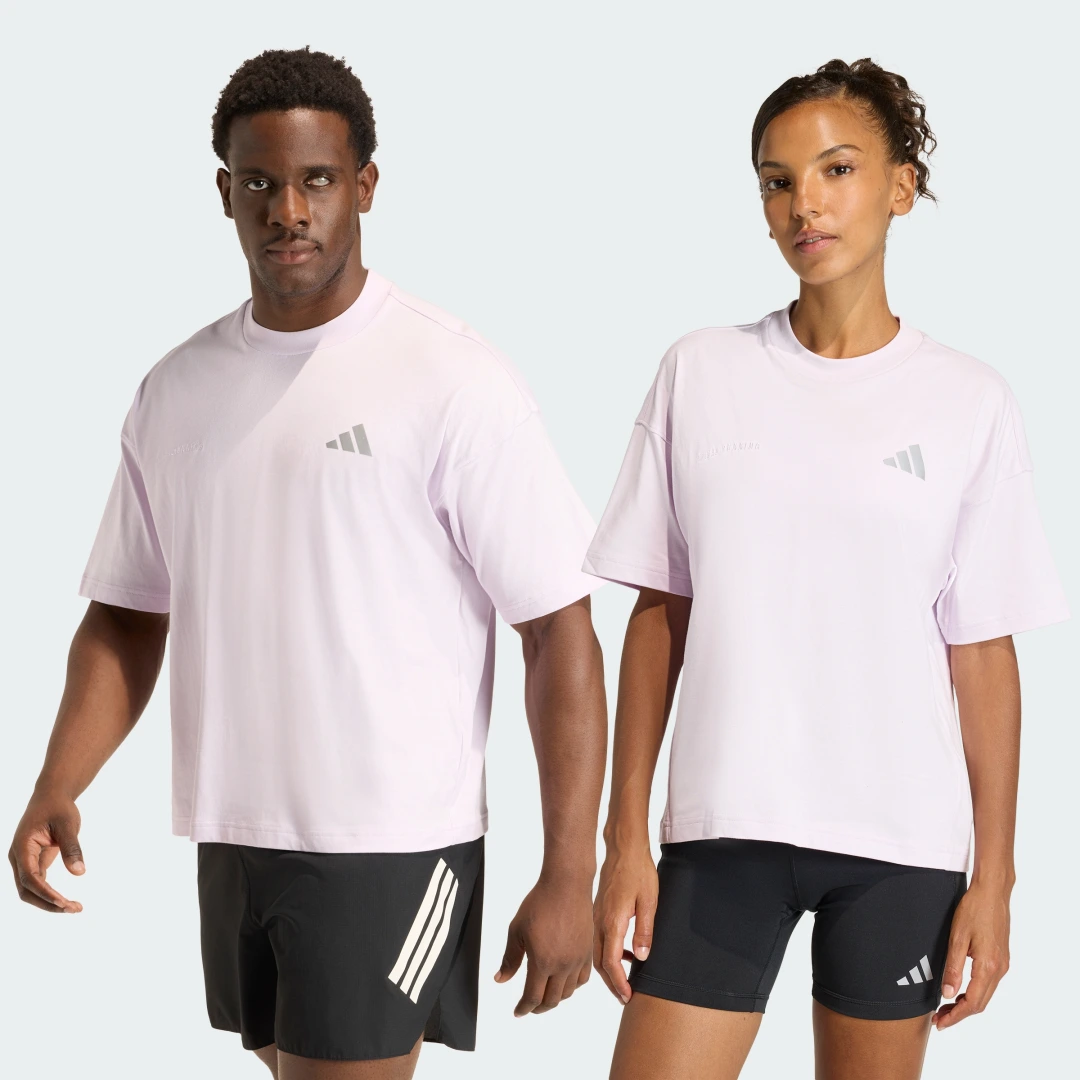 Detalle de Camiseta adi365 Cheering de Adidas – color violeta