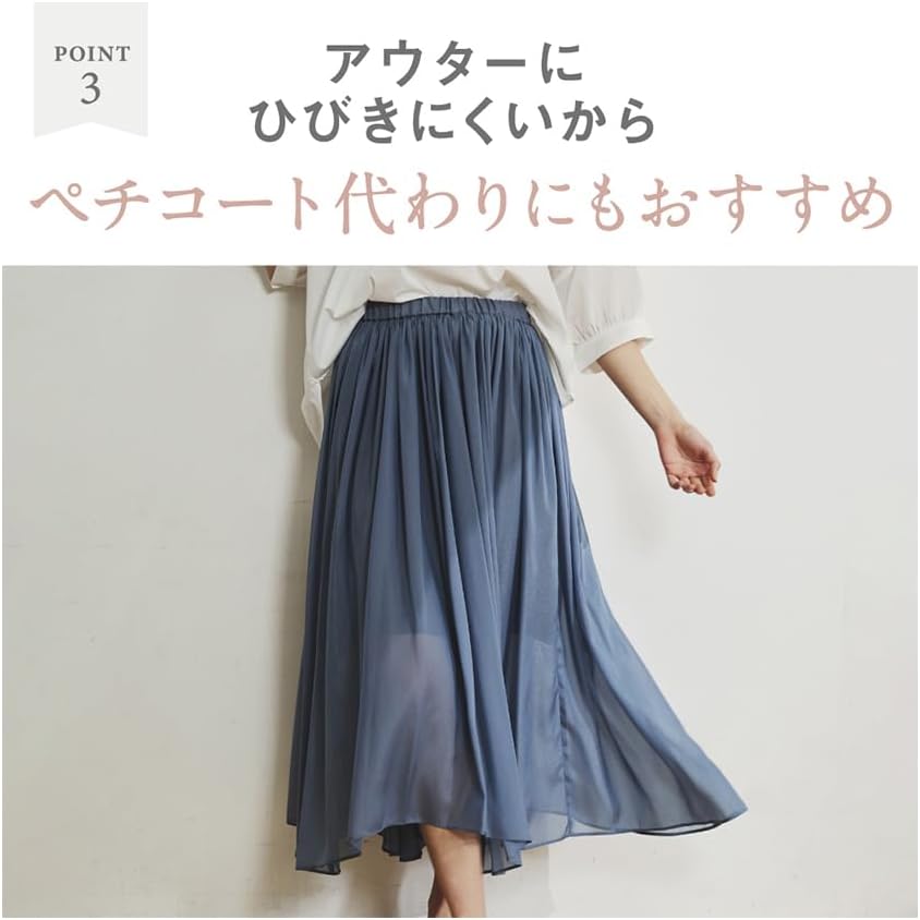 Detalle de GUNZE キレイラボ Fitte KB2063B 3分丈ボトム 無縫製・オーガニックコットン混