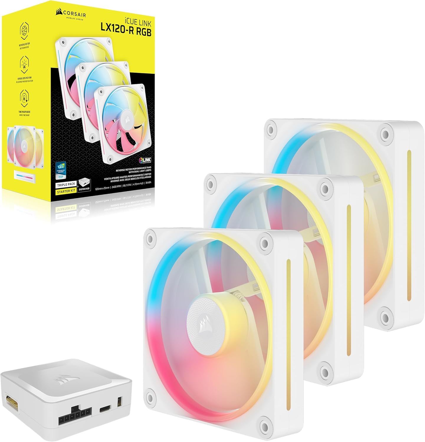 Thumbnail 8 de CORSAIR iCUE Link LX120-R Ventilador RGB 120mm