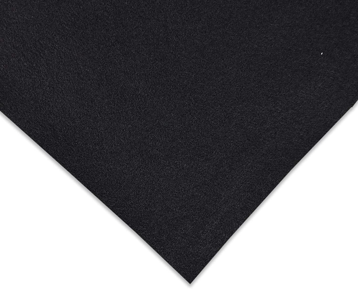 Detalle de KARAT Filzstoff – Bastelfilz, Bespannstoff Kfz Filzstoff, 200 x 150 cm, Schwarz