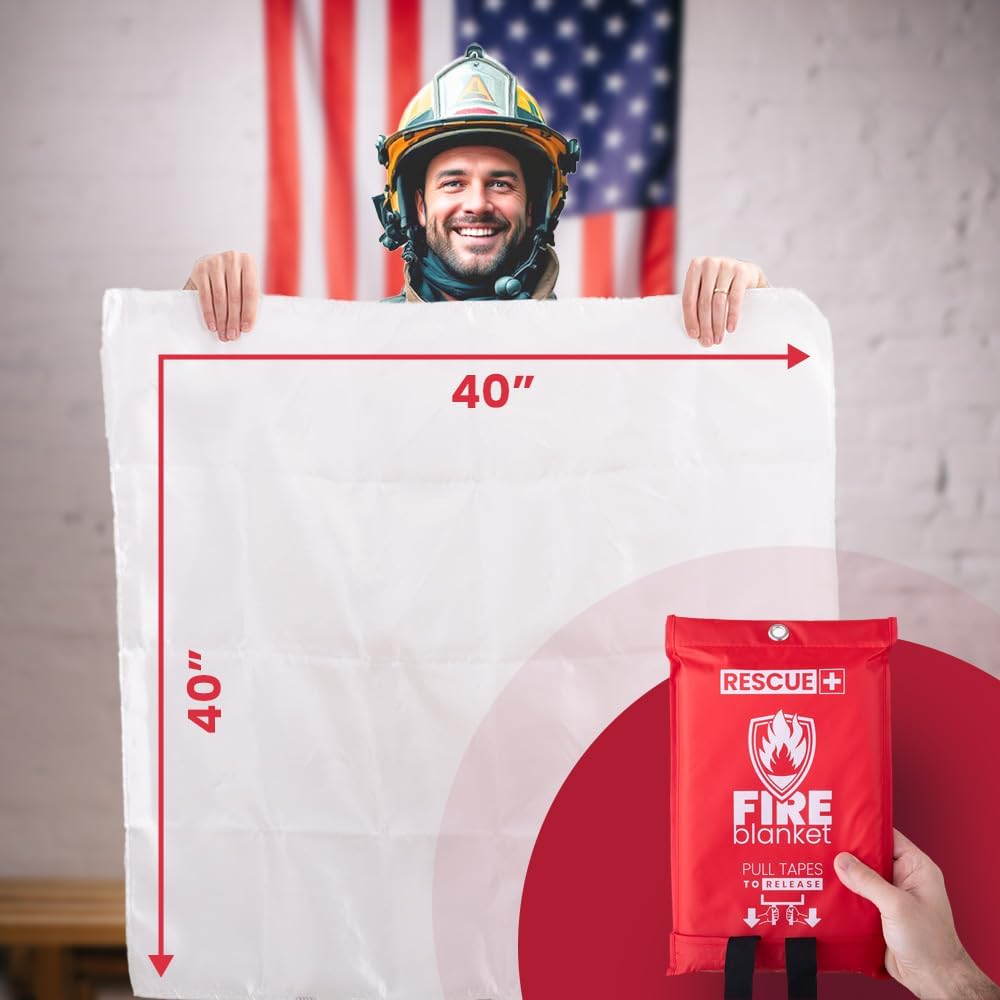 Thumbnail 3 de Rescue+ 40 x 40 in Fireproof Emergency Blanket