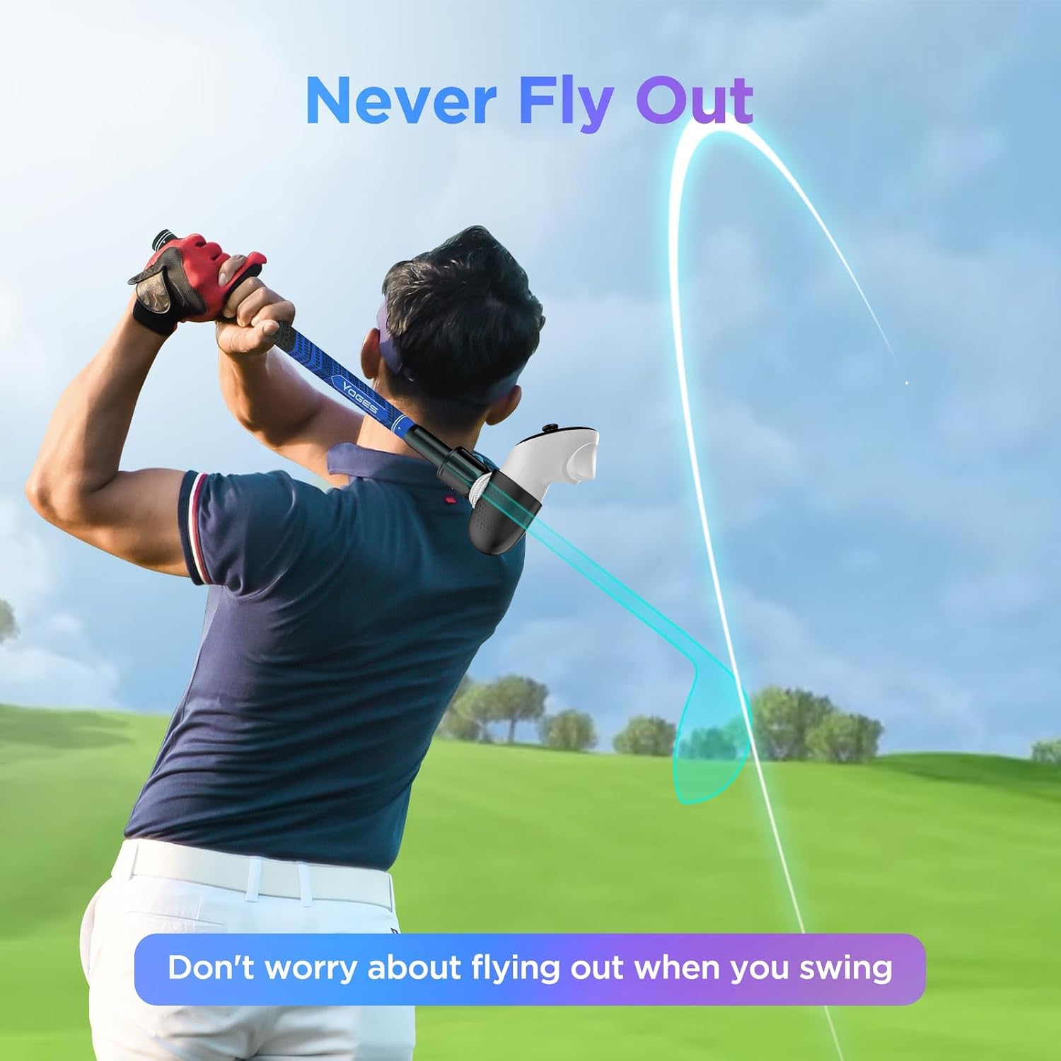 Detalle 2 de YOGES VR Golf Club Attachment for Quest 3