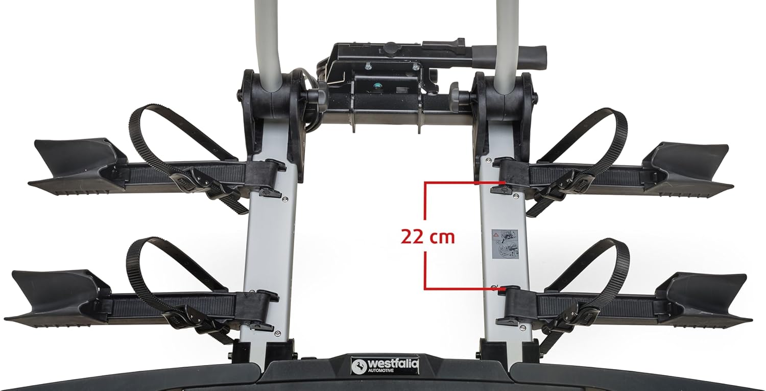 Thumbnail 5 de Westfalia BC 60 Bike Rack for Towbars – 2-Bike Carrier for E-Bikes, Foldable and Lockable
